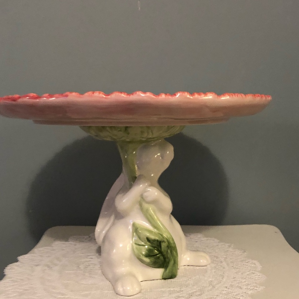 🎉🎉NWT Bunny Cake Plate.  Host Pick 🎉🎉🎉🎉